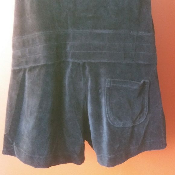 Juicy Couture Velvety Black Romper, Gold Trim - Picture 6 of 7